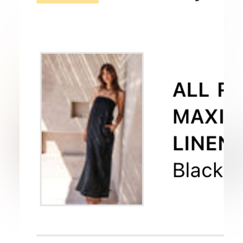Maurie and Eve All Right Now strapless maxi dress